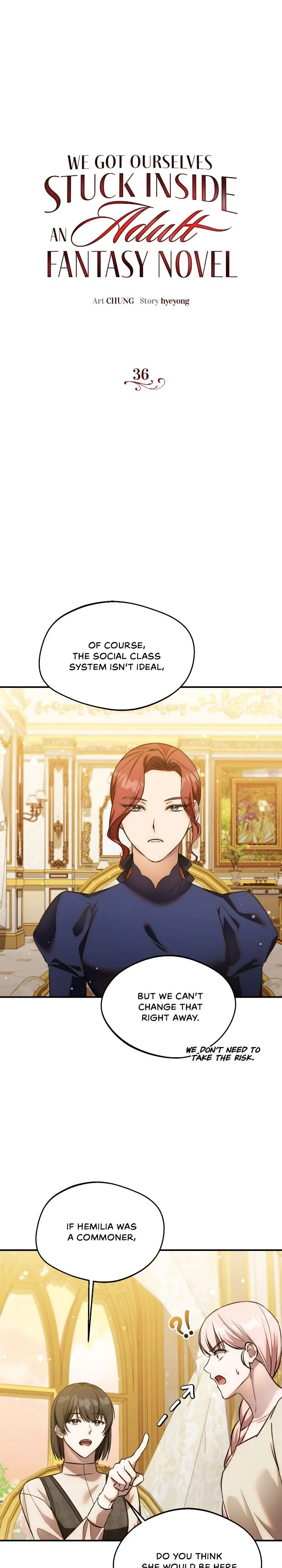 We Got Ourselves Stuck Inside an Adult Fantasy Novel Chapter 36 page 1